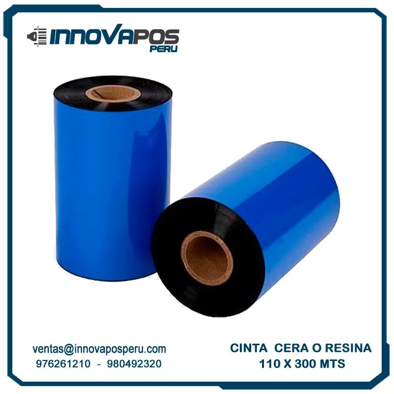 CINTA RIBBON CERA / RESINA / MIXTA 110X300 mts