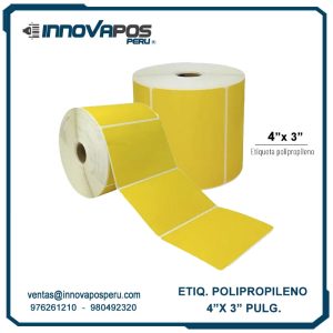 ETQ. DE POLIPROPILENO 4"X3" PULG.